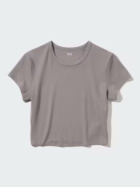 Ultra Stretch AIRism Cropped Gym Workout T-Shirt